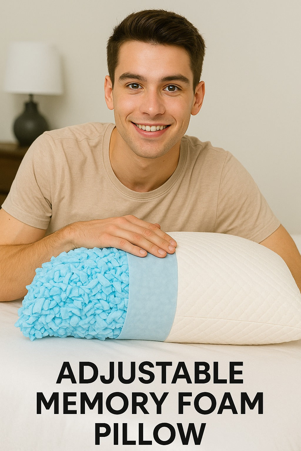 Dreamers® Cooling Memory Foam Pillow