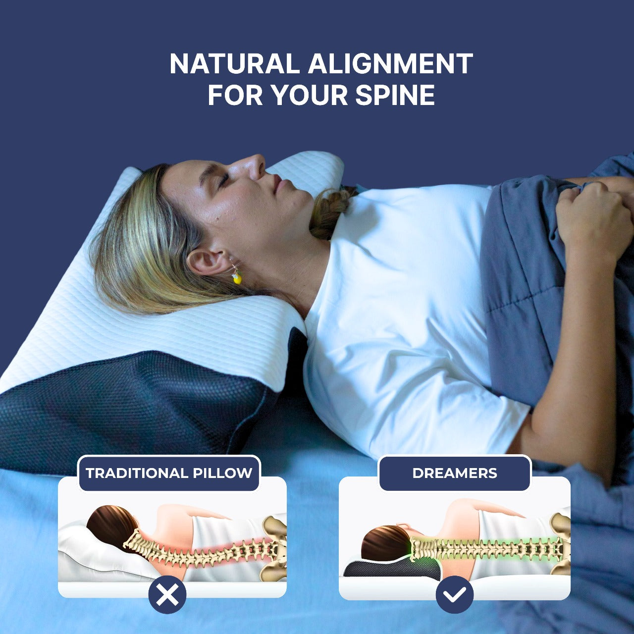 Dreamers® Relief Pillow